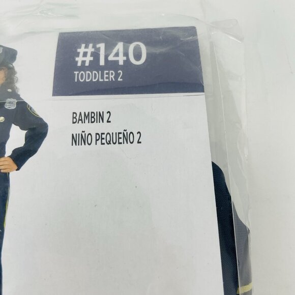 Police Officer Toddler Boys Size 2T Halloween Hero Dress Up Costume in Blue 459 - Picture 7 of 7